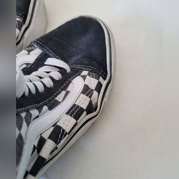 Vans Old Skool Checkerboard Sneakers Low Top Unisex Mens 7 Womens 8.5 Grunge - Picture 7 of 9